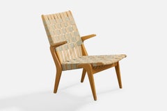 Ilmari Tapiovaara, Lounge Chair, Birch, Webbing, Finland, 1954
