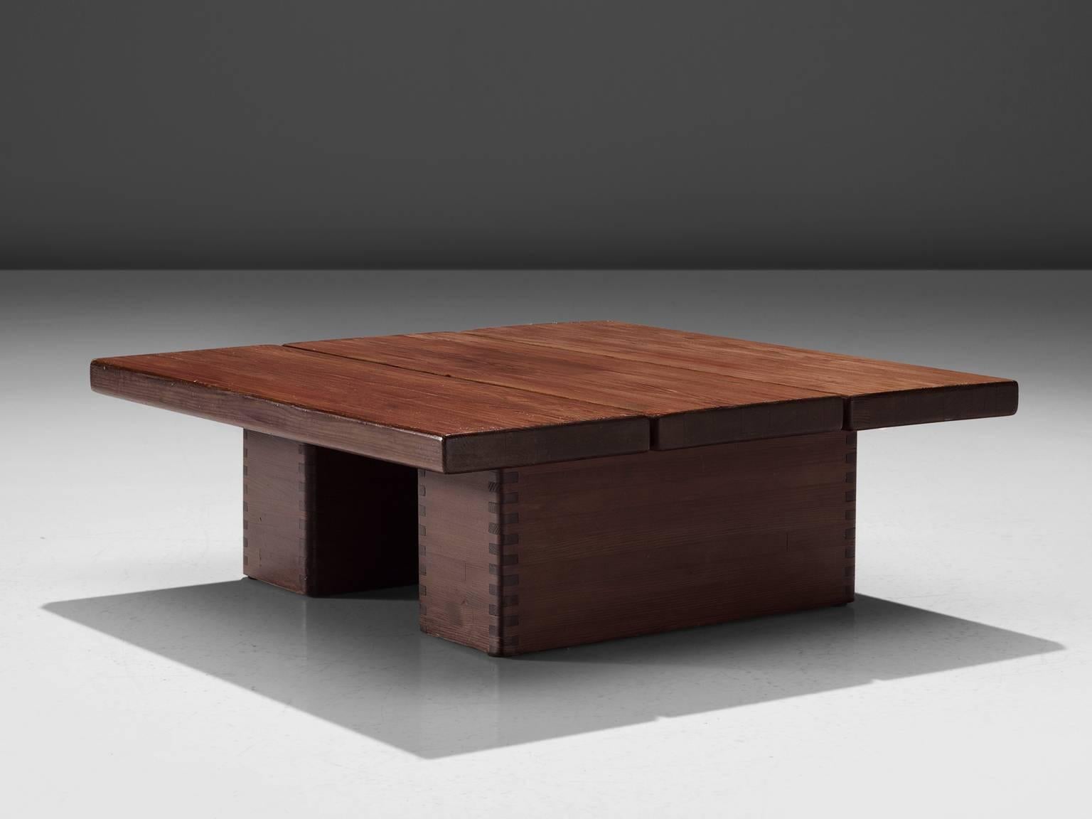 Scandinavian Modern Ilmari Tapiovaara Low Side Table in Pine