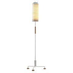 Ilmari Tapiovaara 'Maija the Bee' Floor Lamp with Cane and Brass Details