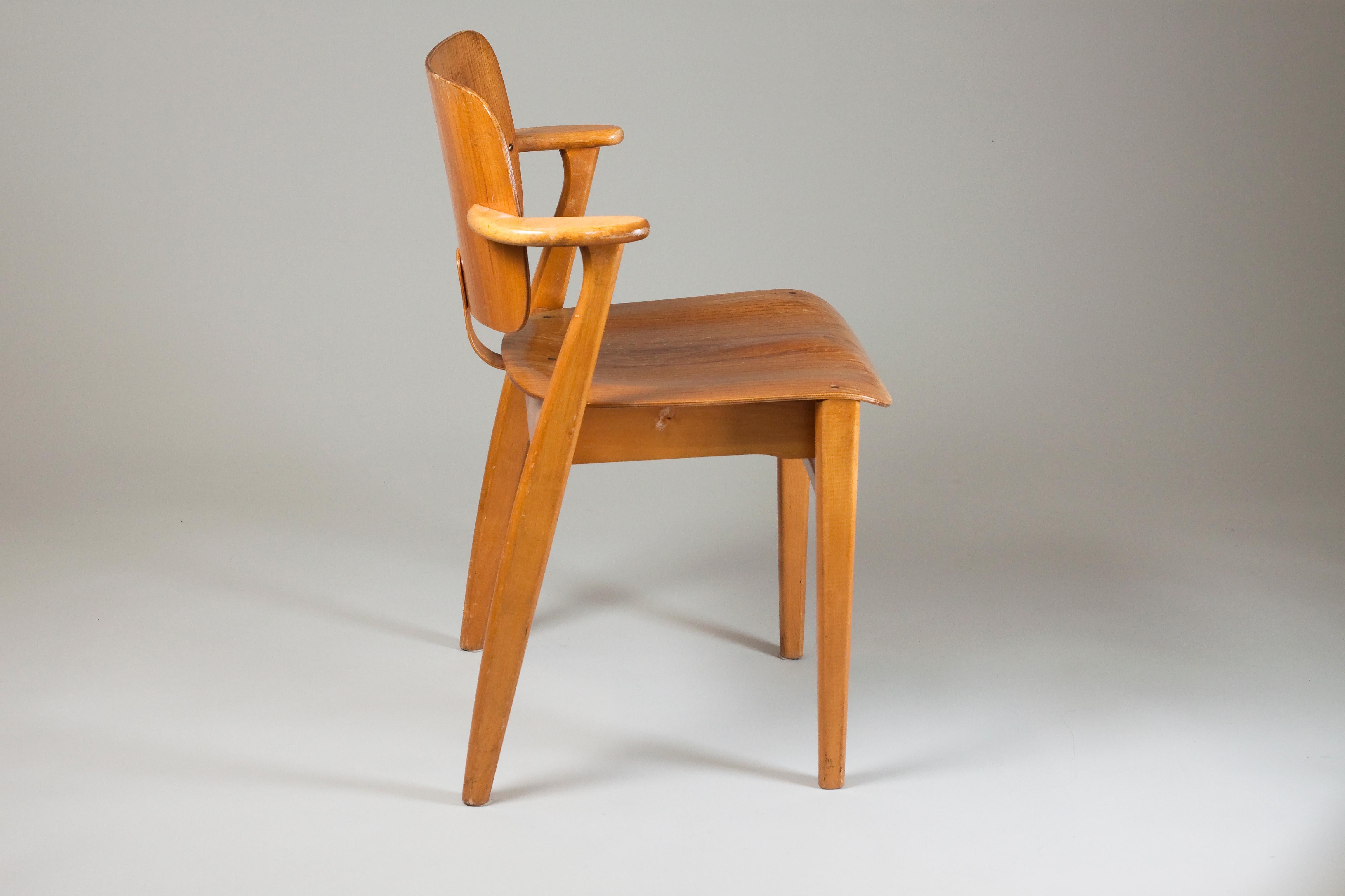 Finnish Ilmari Tapiovaara Midcentury Domus Chair 