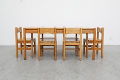 Ilmari Tapiovaara Mid-Century Pine Dining Set for Laukaan Puu, Finland