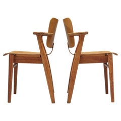 Ilmari Tapiovaara Pair of ‘Domus’ Dining Chairs in Mahogany