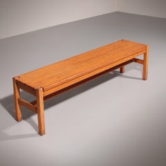 Ilmari Tapiovaara Pine Bench made in Scandinavian 1960