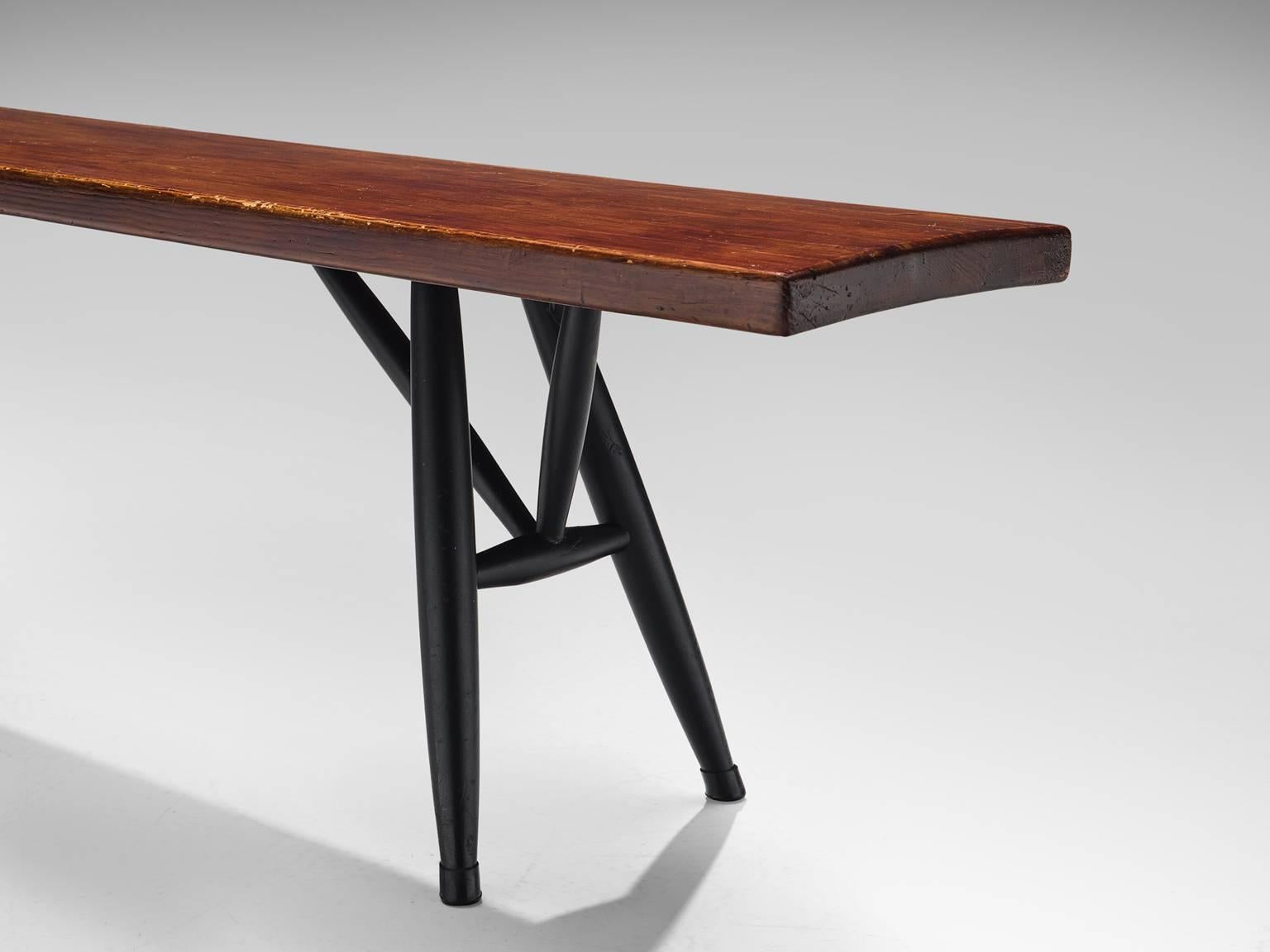 Mid-20th Century Ilmari Tapiovaara Pirkka Bench, 1950s