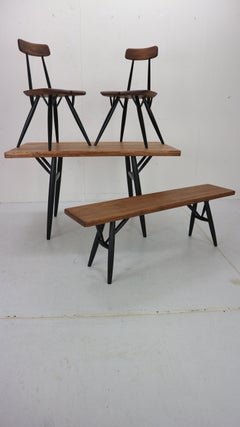 Ilmari Tapiovaara "Pirkka" for Laukaan Puu Living Room Set, 1950s, Finland