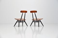 Ilmari Tapiovaara Pirkka Pair of Lounge Chairs, Finland, 1955