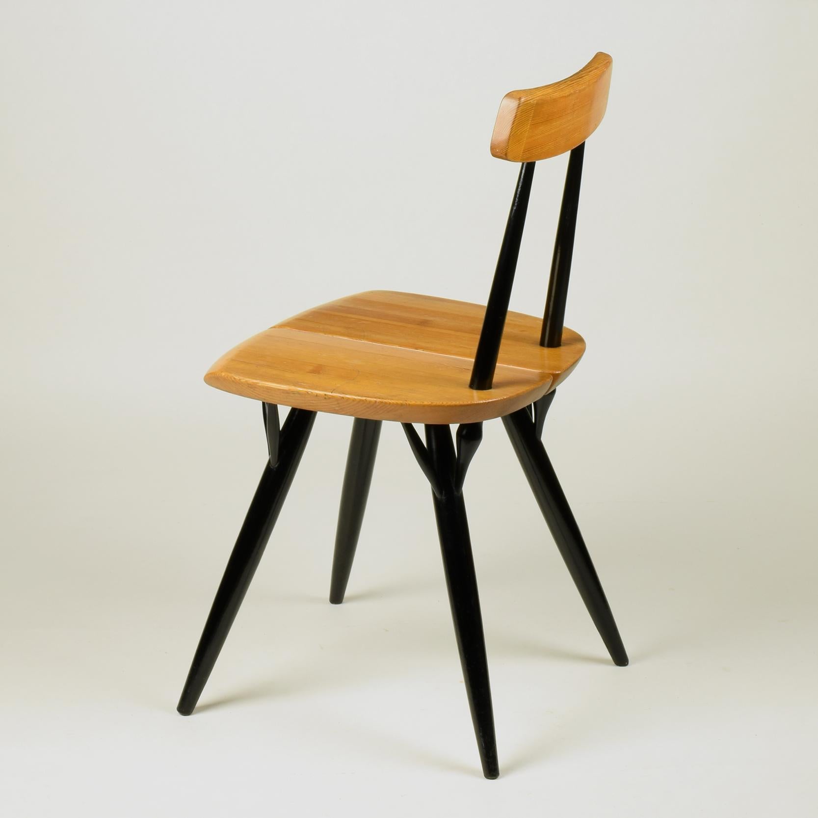 Mid-Century Modern Ilmari Tapiovaara, ‘Pirkka’ Side Chair, 1955, Lovely Original Early Version