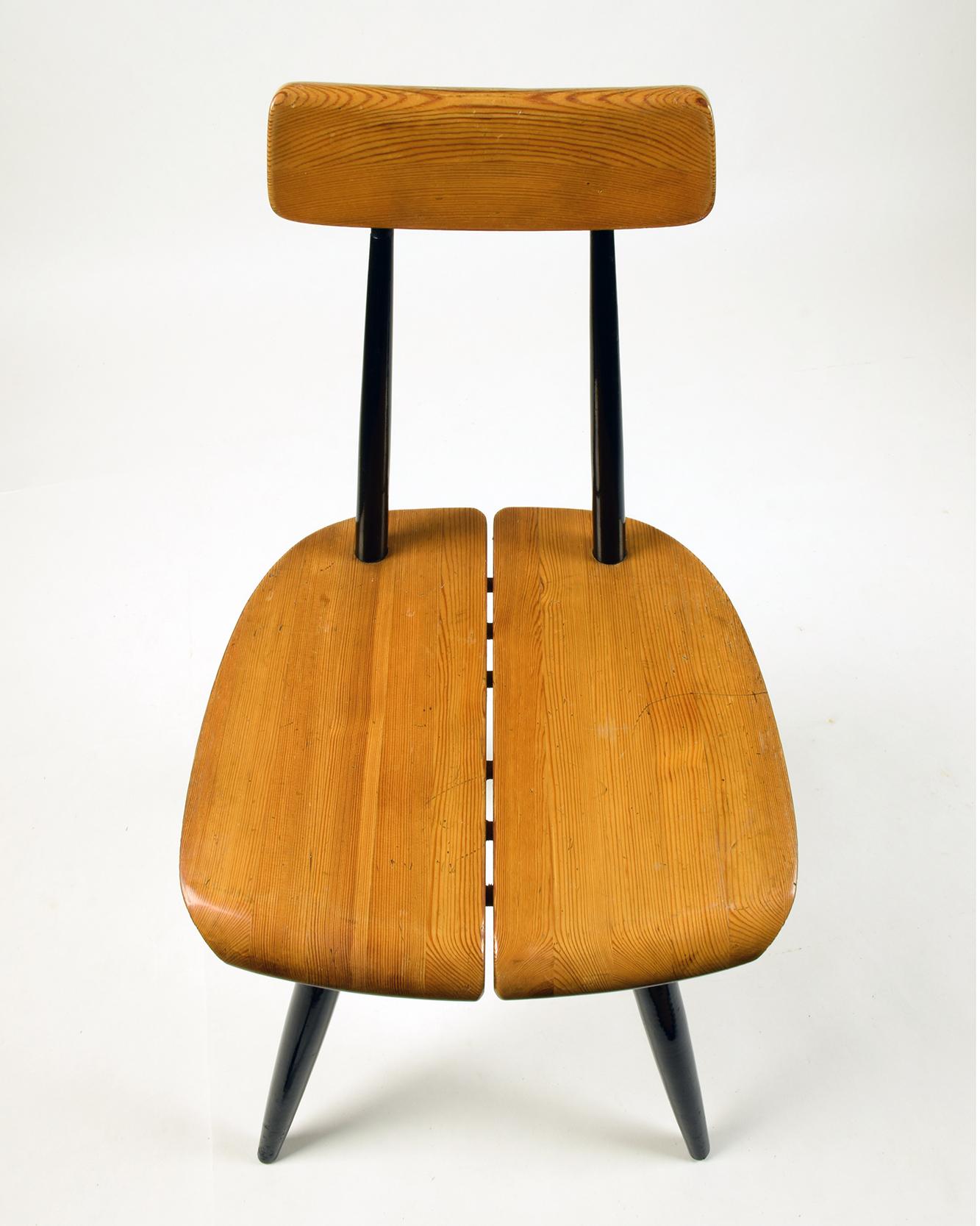 Ilmari Tapiovaara, ‘Pirkka’ Side Chair, 1955, Lovely Original Early Version In Good Condition In London, GB