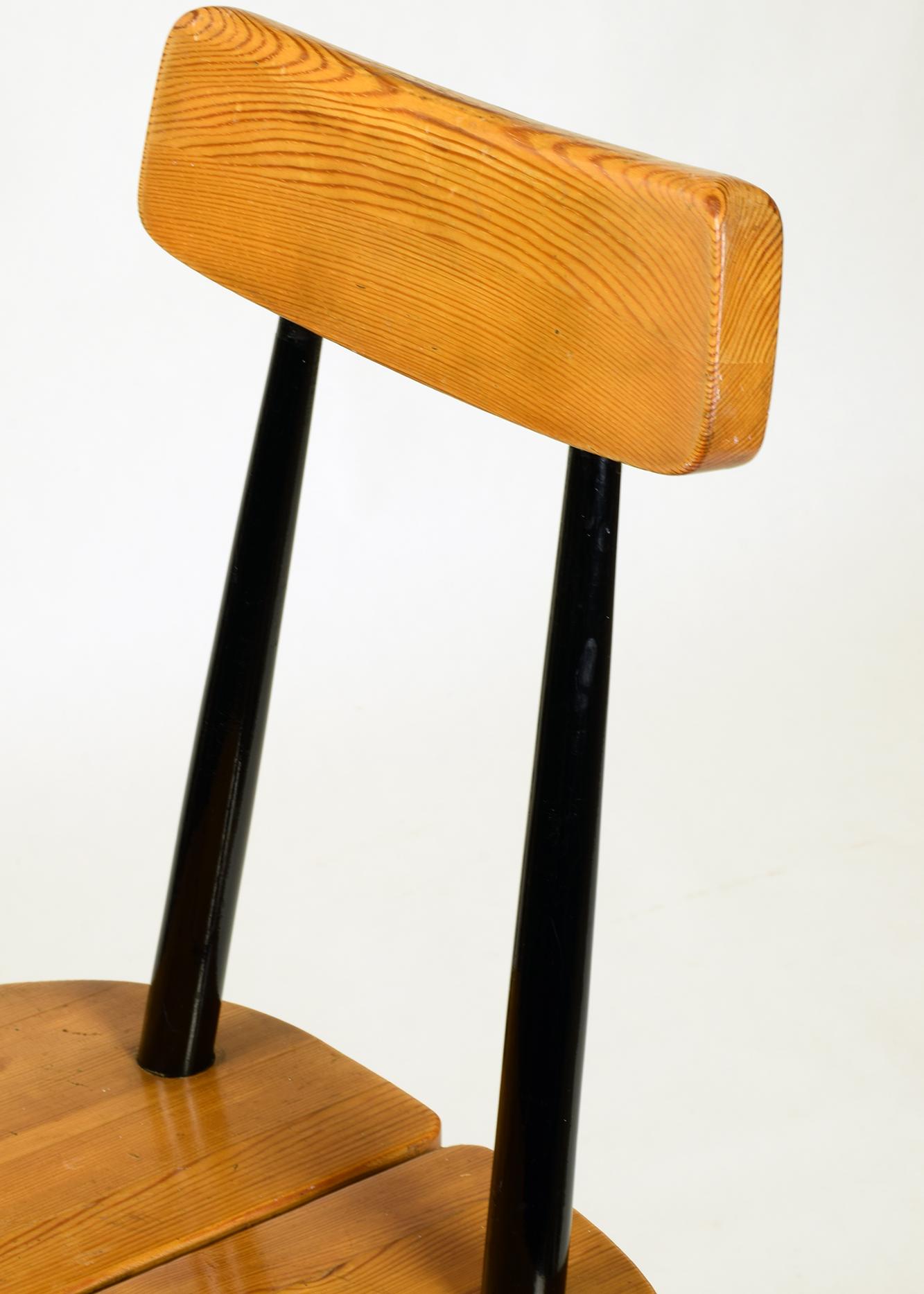 20th Century Ilmari Tapiovaara, ‘Pirkka’ Side Chair, 1955, Lovely Original Early Version