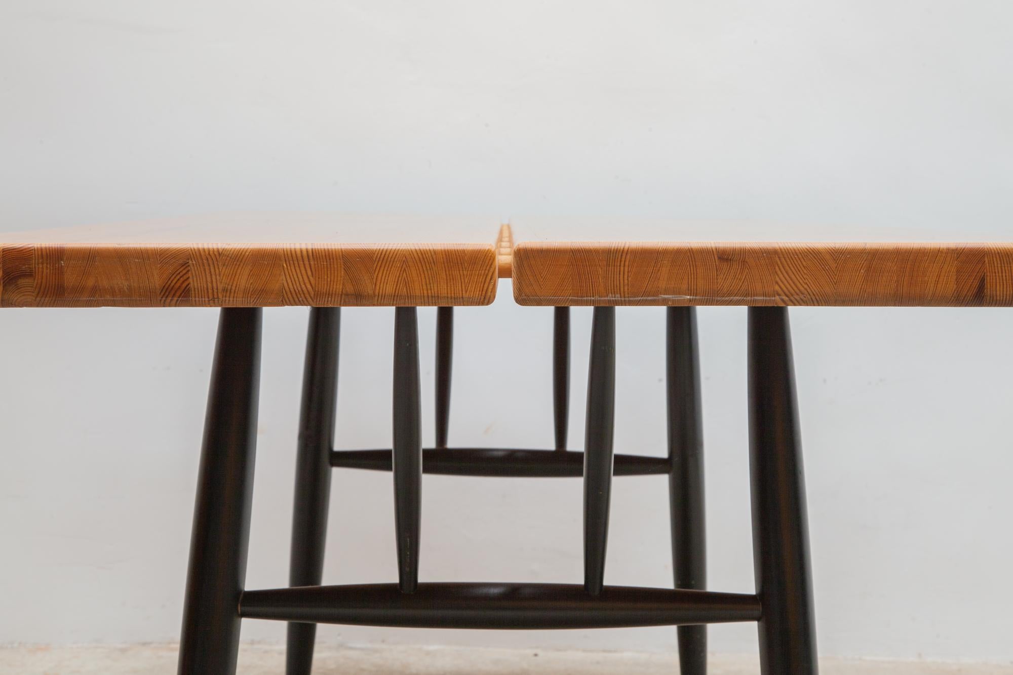 Finnish Ilmari Tapiovaara, ‘Pirkka’ Solid Pine Dining Table, 1955 Finland