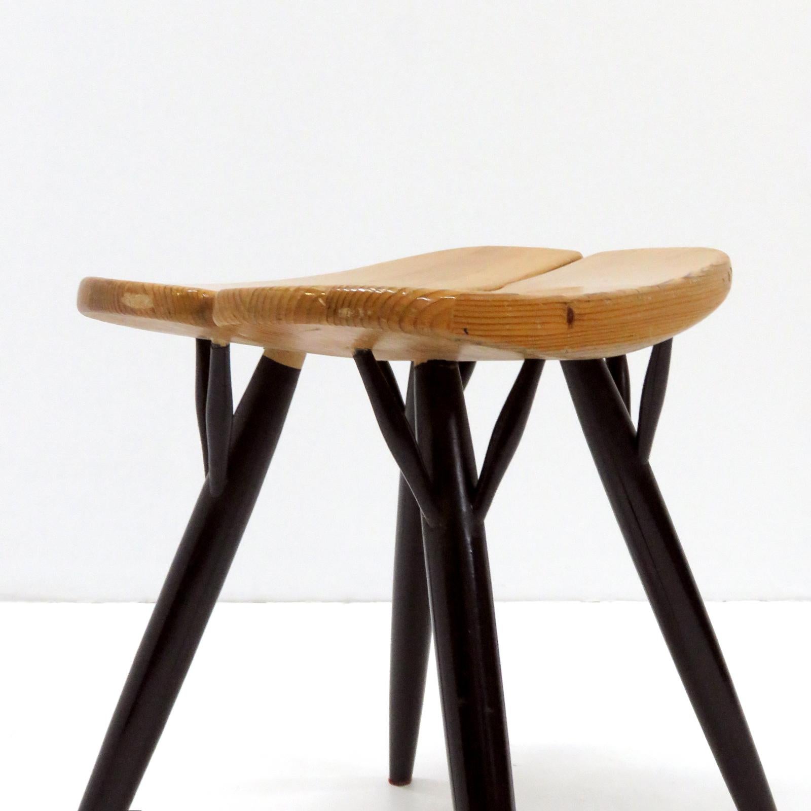 Pine Ilmari Tapiovaara, ‘Pirkka’ Stools, 1955