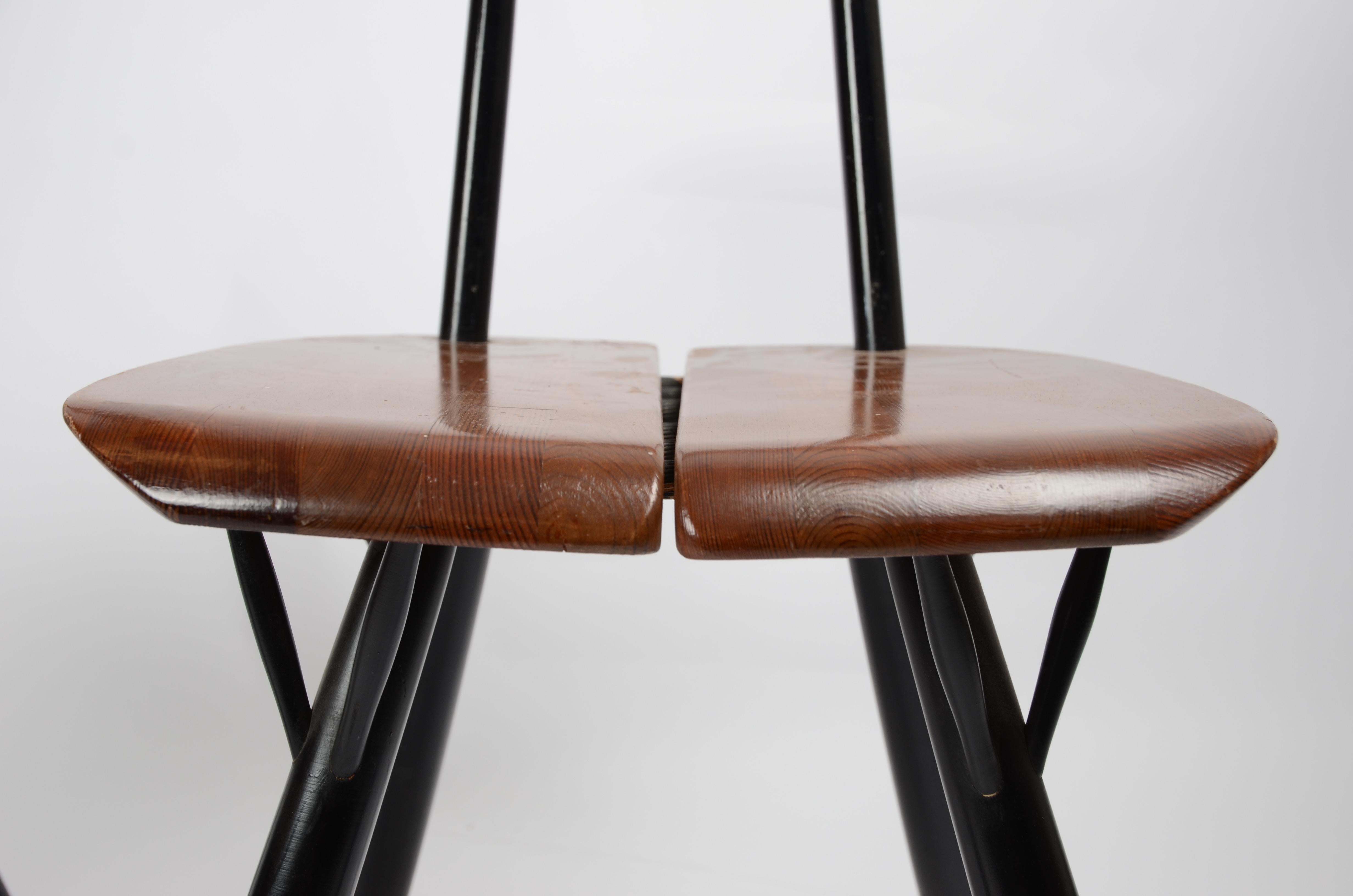 Wood Ilmari Tapiovaara, `Pirkka` Table and Chairs, 1970s