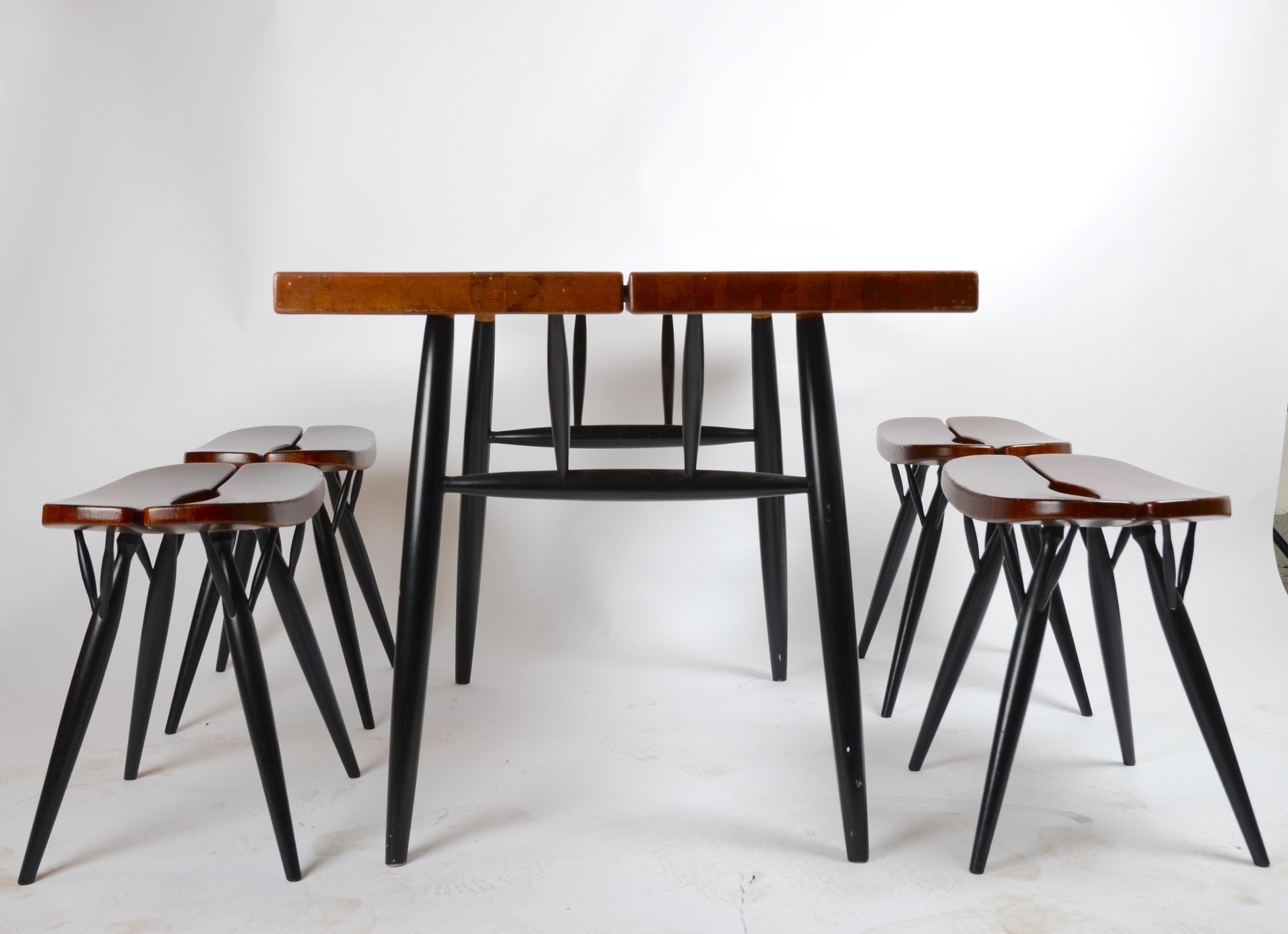 Ilmari Tapiovaara, `Pirkka` Table and Chairs, 1970s 4
