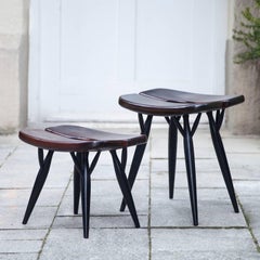 Ilmari Tapiovaara ‘Prikka’ Stools for Laukaan Puu / Asko, Set of Two
