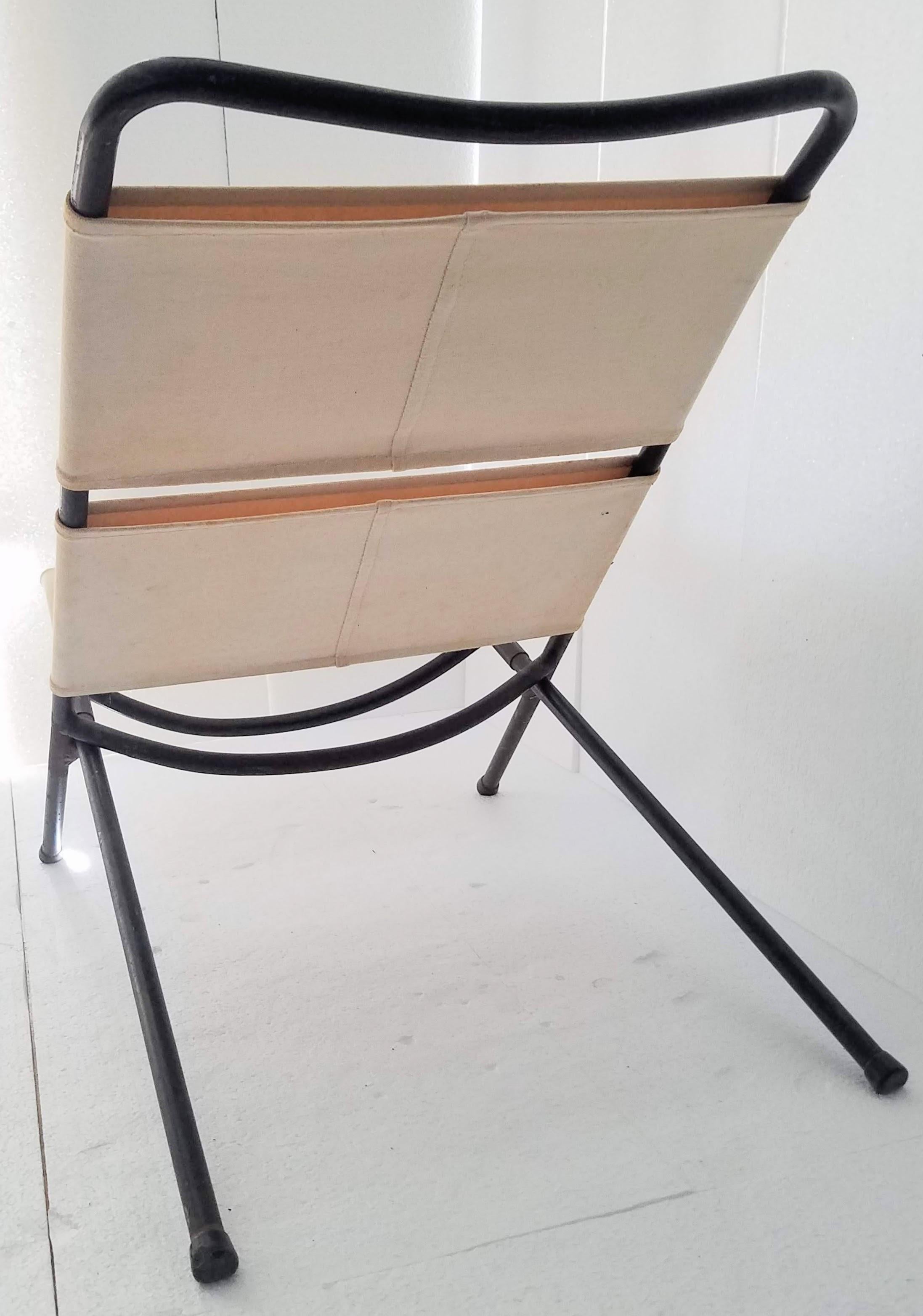 Ilmari Tapiovaara Prototyp eines klappbaren Stuhls aus Kongo, Finnland 1954 (Gemalt) im Angebot