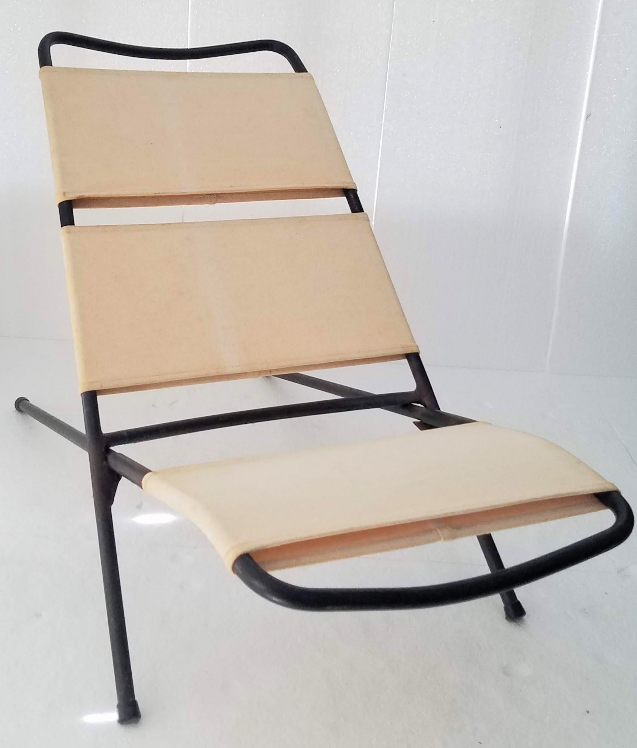 Ilmari Tapiovaara Prototyp eines klappbaren Stuhls aus Kongo, Finnland 1954 im Zustand „Gut“ im Angebot in Camden, ME