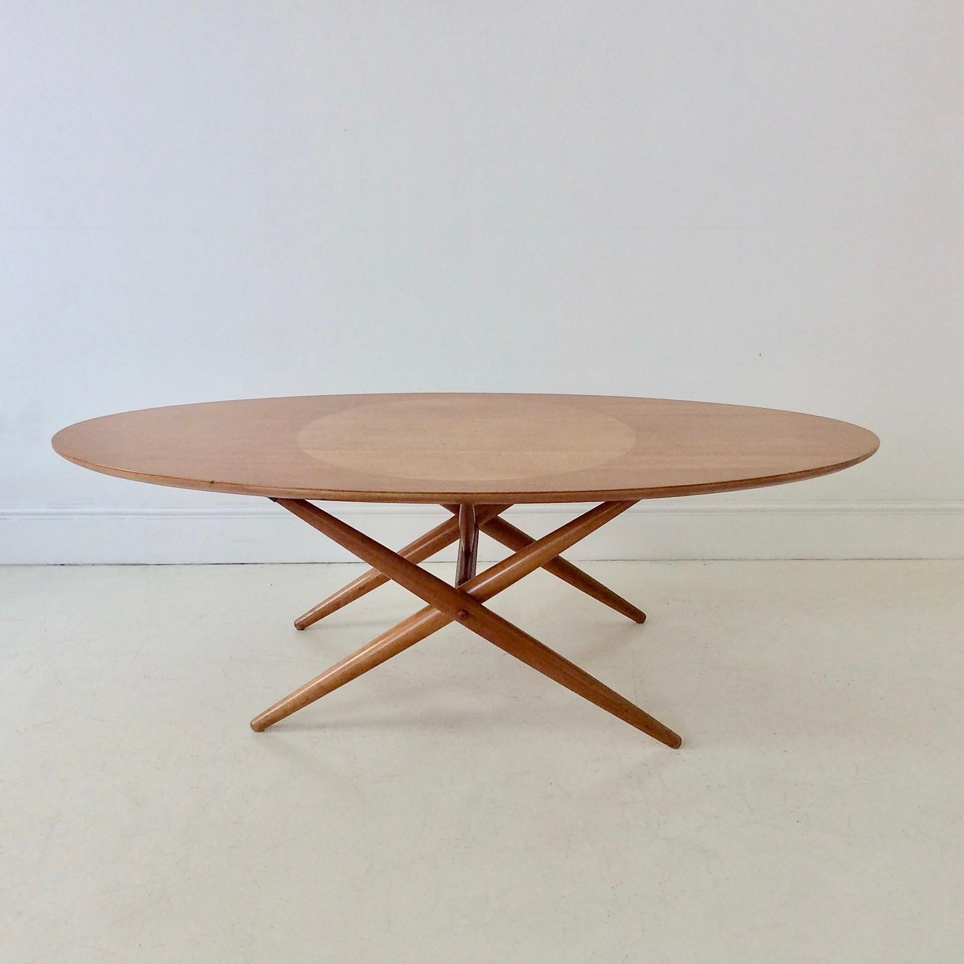 Scandinavian Modern Ilmari Tapiovaara Rare Coffee Table, circa 1954, Finland