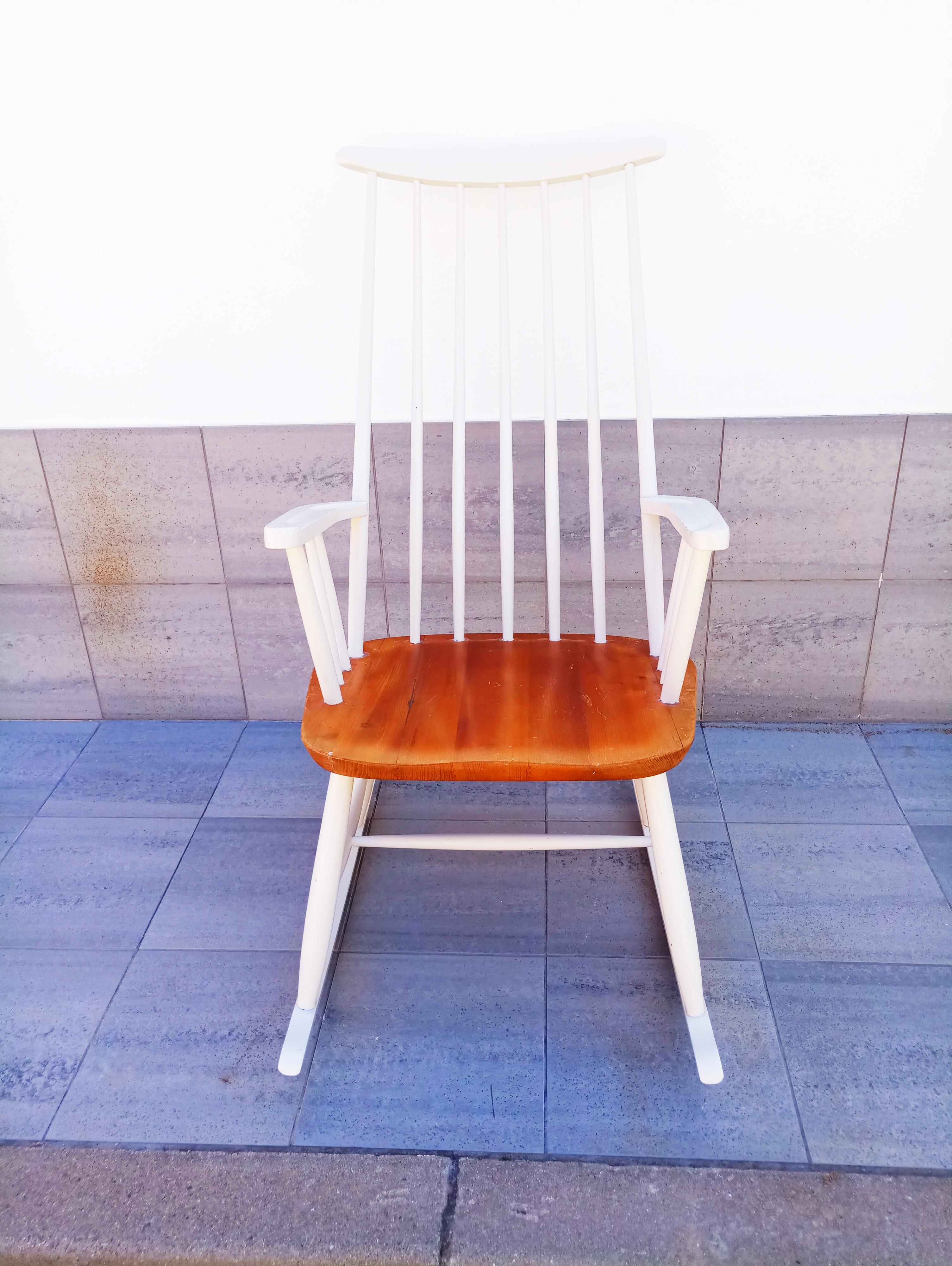 20th Century Ilmari Tapiovaara Rocking Chair for Asko, 1950s