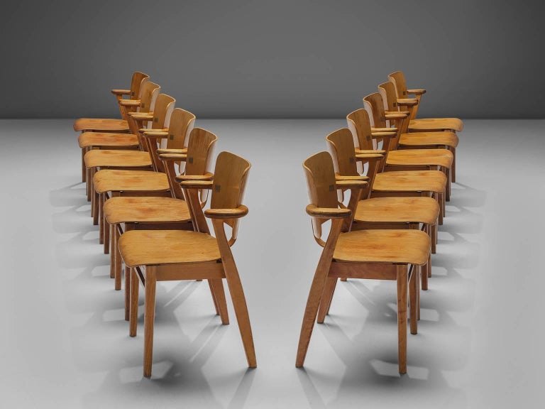 Ilmari Tapiovaara Set of 12 'Domus' Armchairs, Finland For Sale at 1stDibs