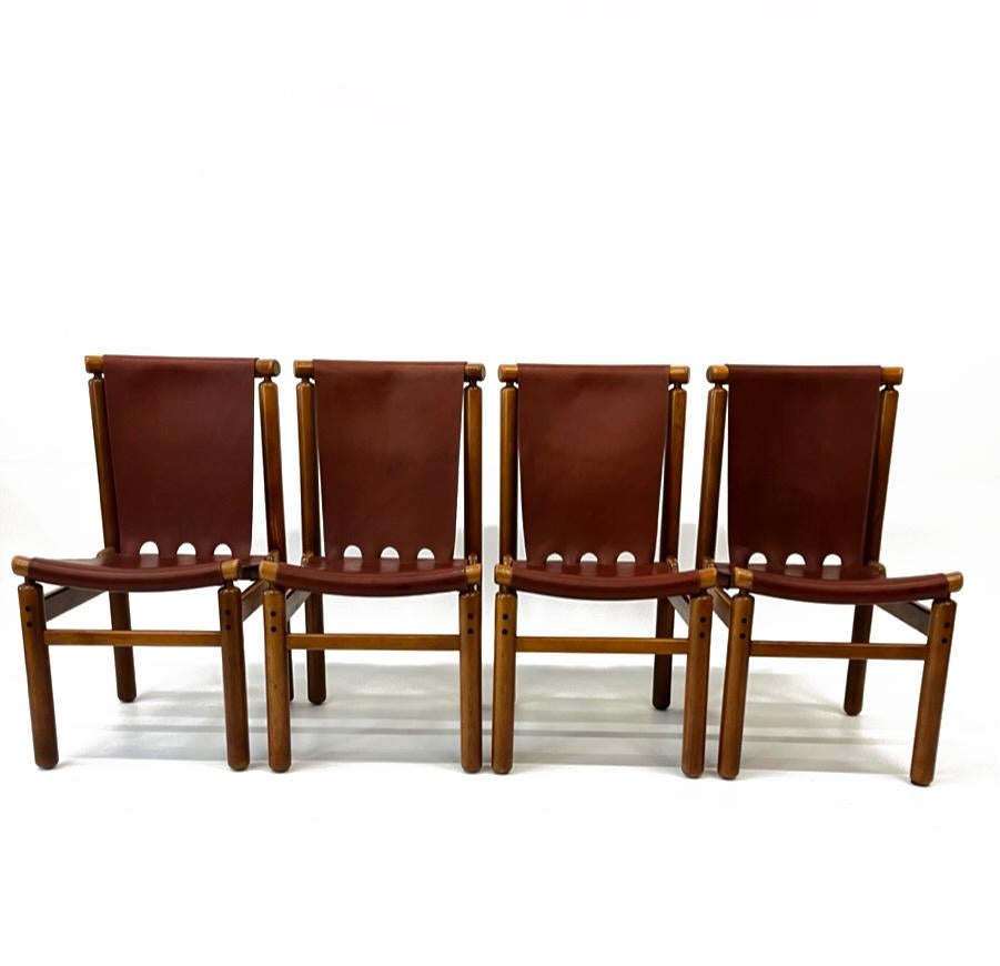 Finnish Ilmari Tapiovaara Set of 4 Dining Chairs, Finland, 1950s For Sale