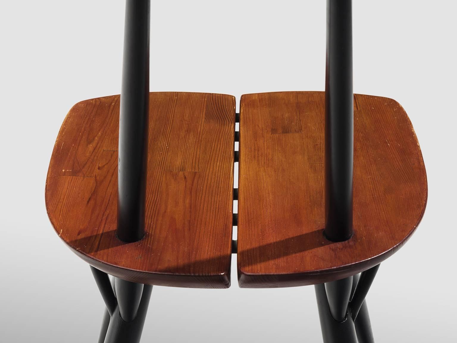 Beech Ilmari Tapiovaara Set of Four Pirkka Chairs