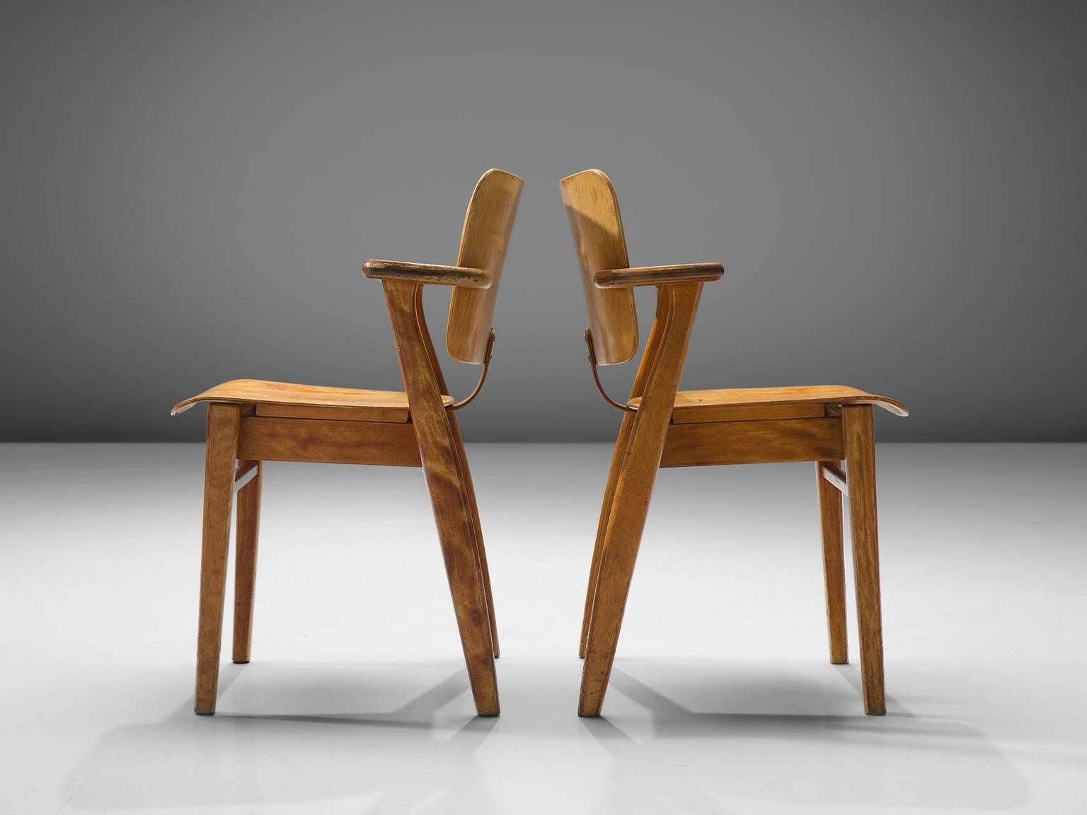 Mid-20th Century Ilmari Tapiovaara Set of Eight 'Domus' Dining Chairs