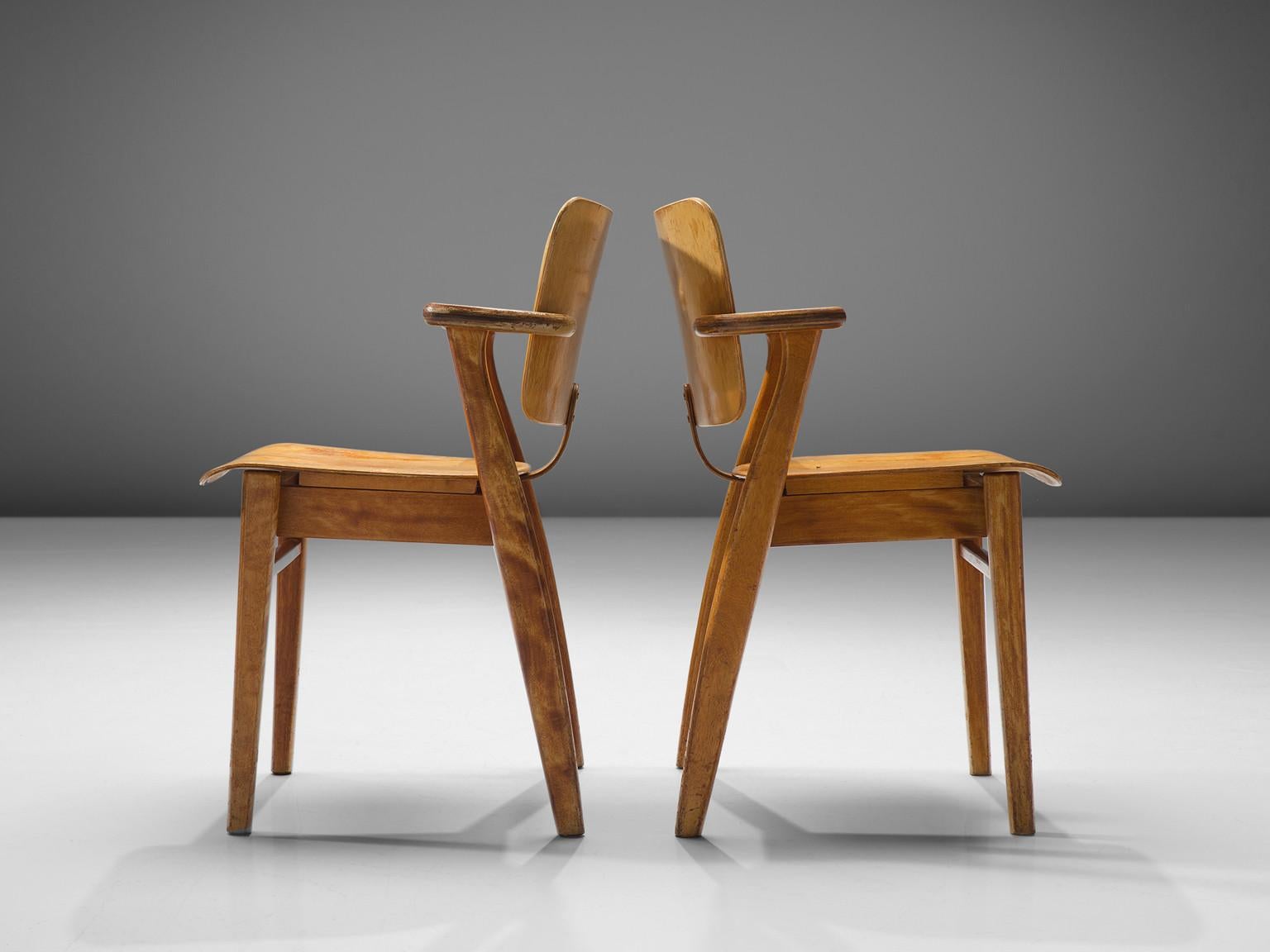 Ilmari Tapiovaara Set of Eight ‘Domus’ Dining Chairs in Mahogany In Good Condition In Waalwijk, NL