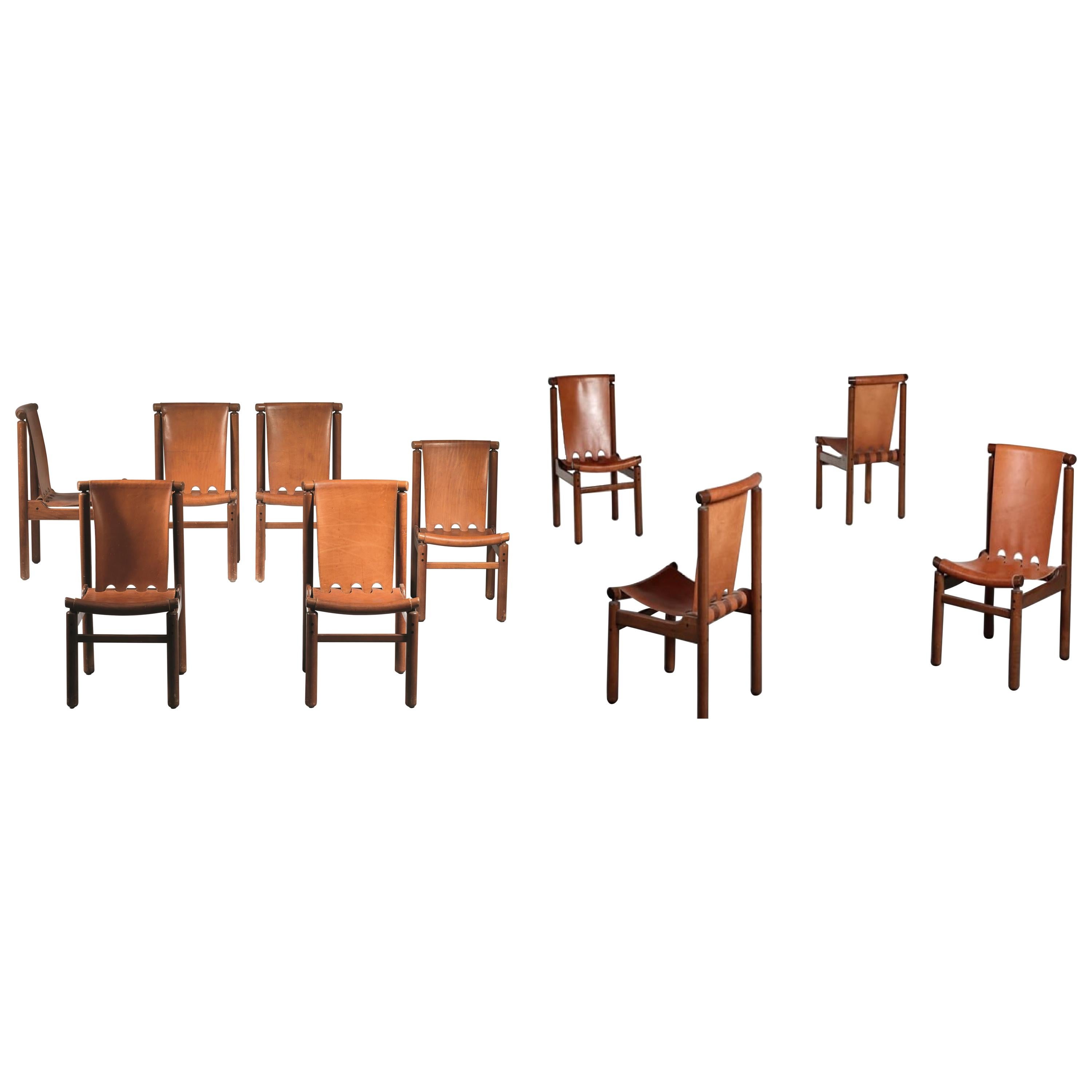 Ilmari Tapiovaara Set of Ten Dining Chairs La Permanente Cantù, 1950