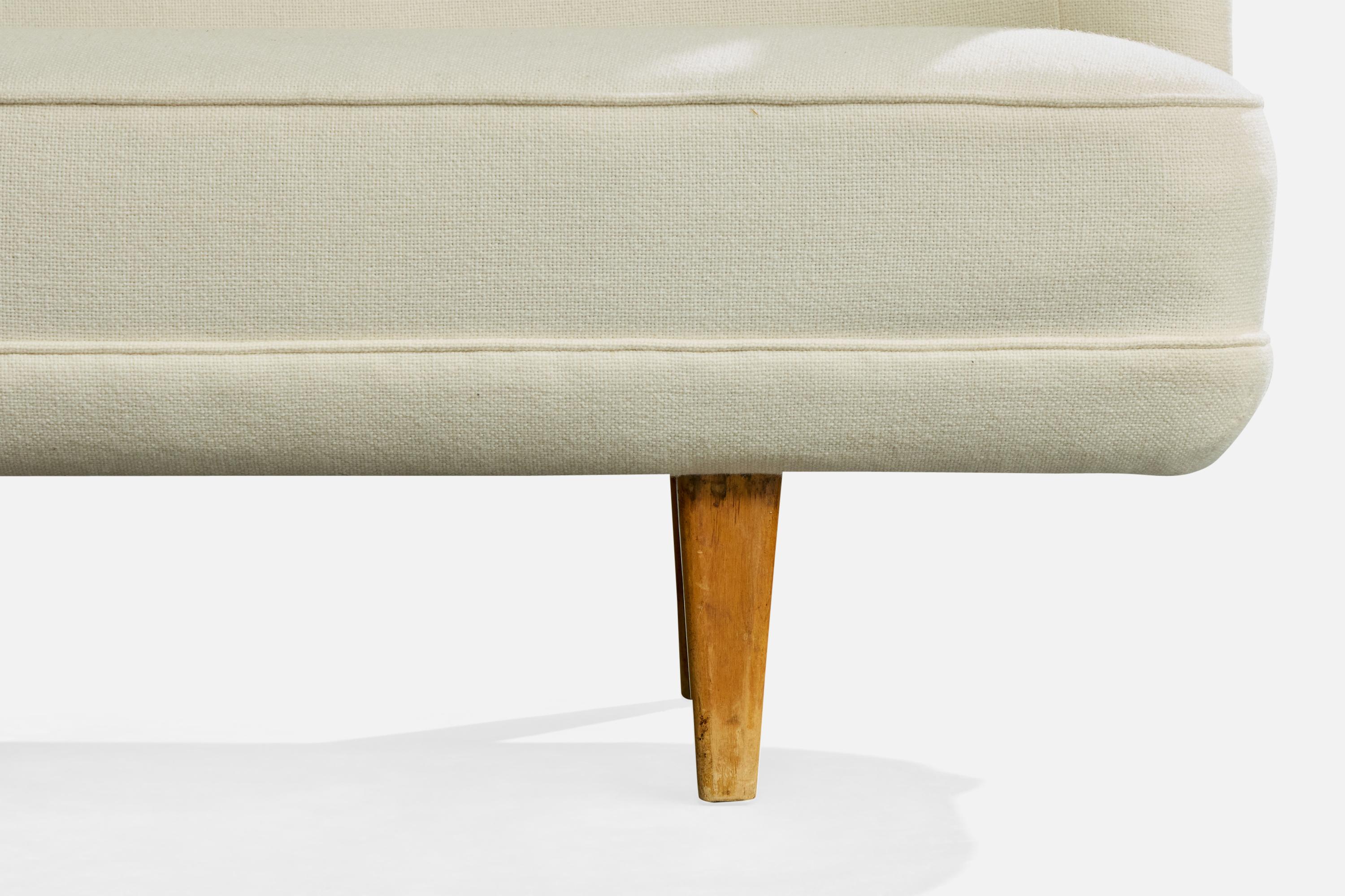 Ilmari Tapiovaara, Canapé, Wood, tissu, Finlande, 1949 en vente 3