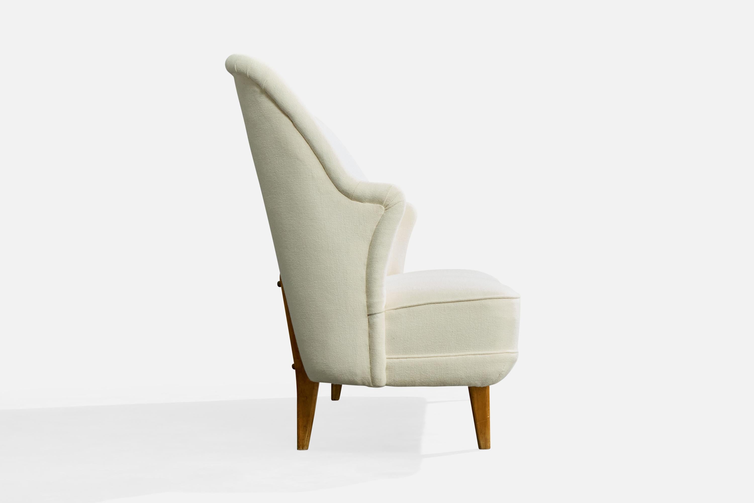 Milieu du XXe siècle Ilmari Tapiovaara, Canapé, Wood, tissu, Finlande, 1949 en vente