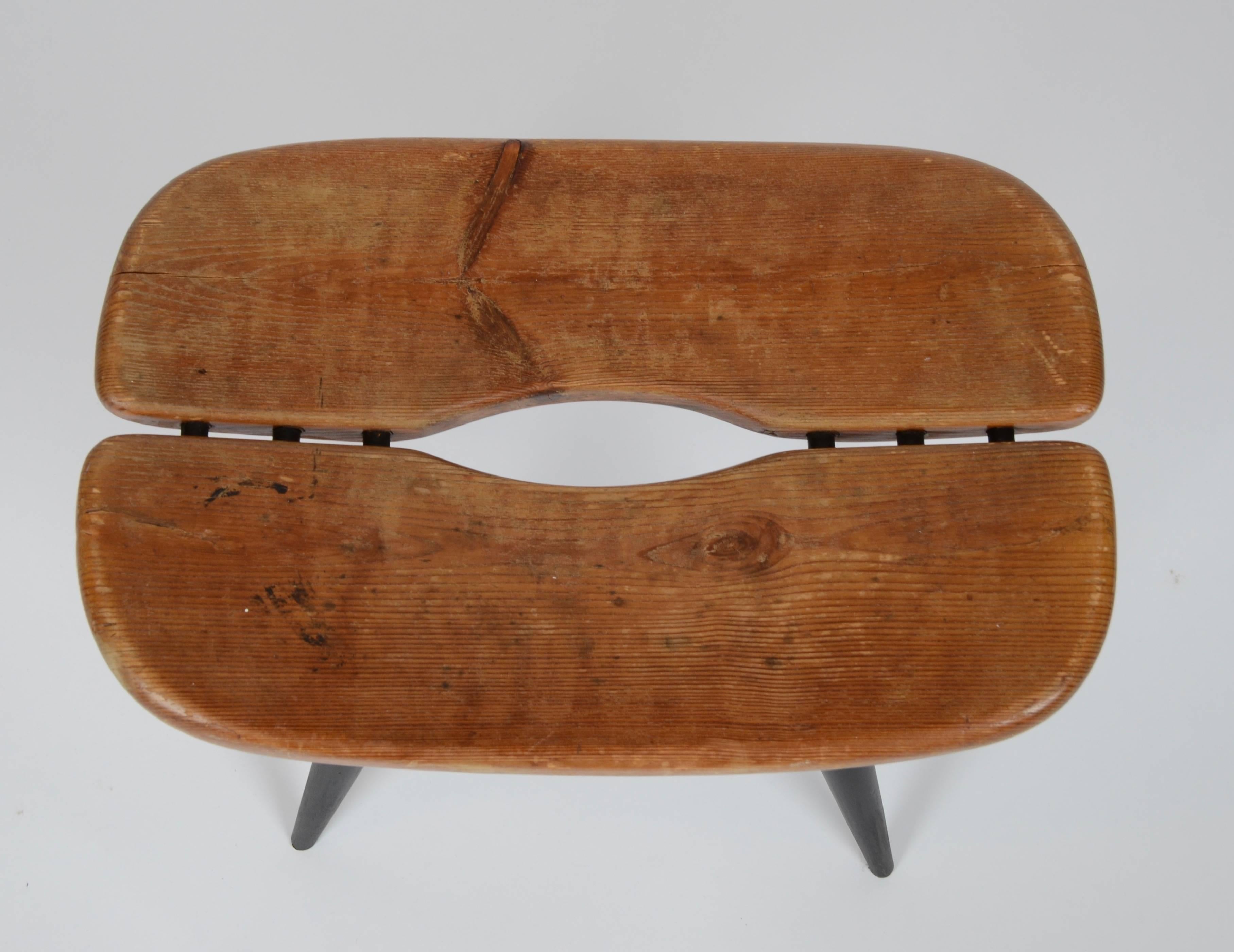 Finnish Ilmari Tapiovaara, Stool Model Pirkka, Designed for Laukaan Puu, 1957 For Sale