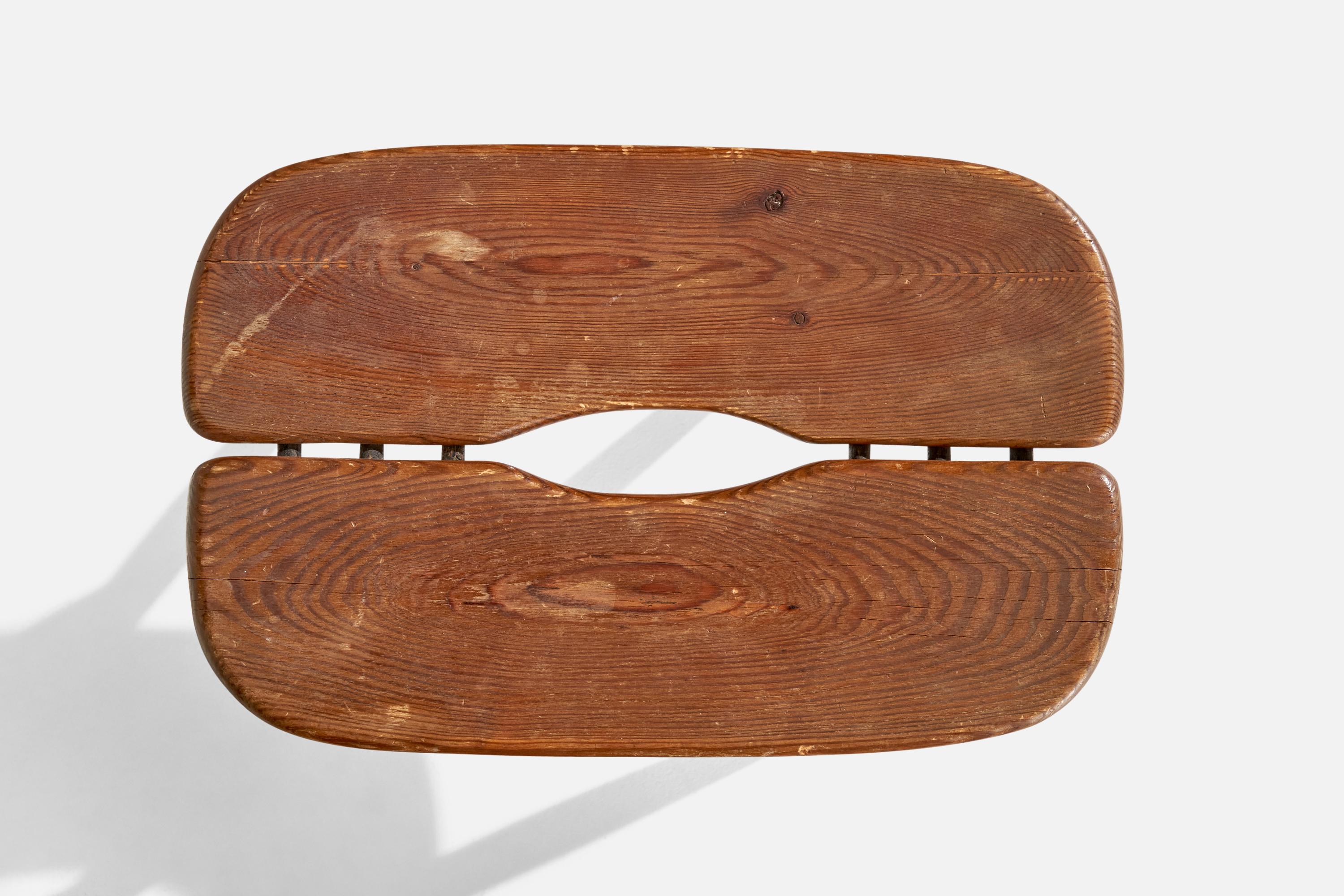 Ilmari Tapiovaara, Stool, Pine, Finland, 1950s im Angebot 3