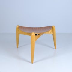Ilmari Tapiovaara Tale Stool with Form-Pressed Plywood Seat, Asko 1950s
