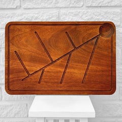 Tagliere o vassoio da portata in teak di Ilmari Tapiovaara per Artek, Finlandia, anni '60