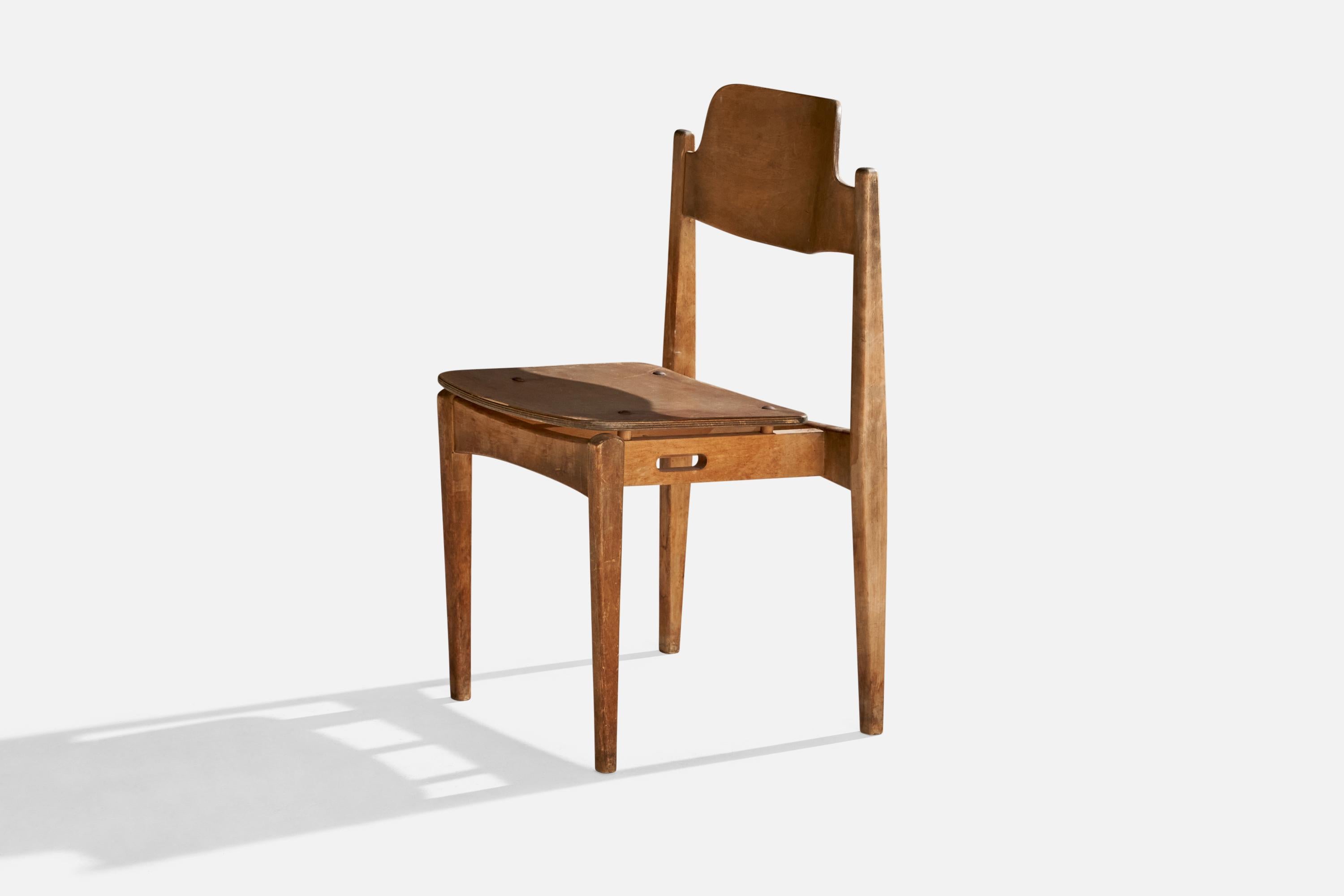 Ilmari Tapiovaara, Wilman Beistellstuhl, Birke, Finnland, 1956 im Angebot 2