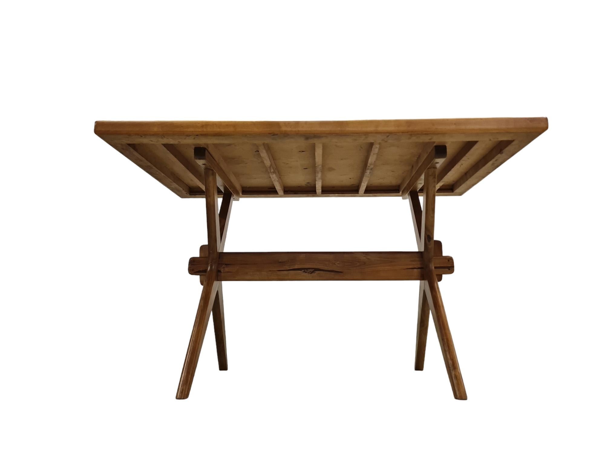 Ilmari Tapiovaara X-leg Easily Dismantable Table In Good Condition For Sale In Helsinki, FI