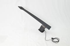 Ilmo Concorde Italian Design Black Table Lamp, 1980s