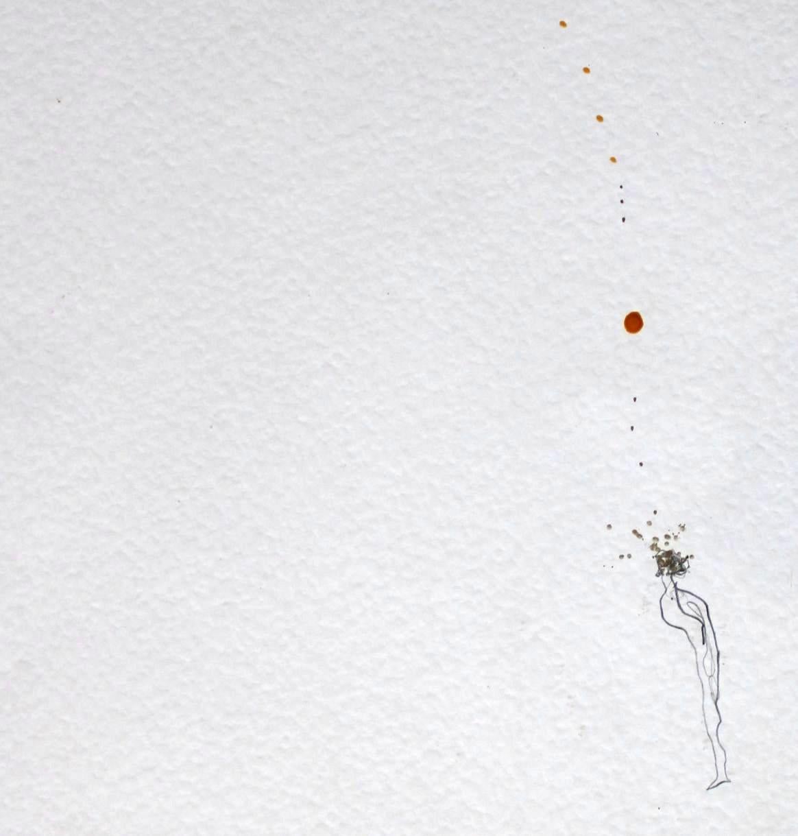 El hombre y la montaña - Mixed Media Art Abstracto de Ilmārs Blumbergs