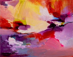 Contemporary Abstract Oil Painting, Bold Colors, Modern Expressionist Art