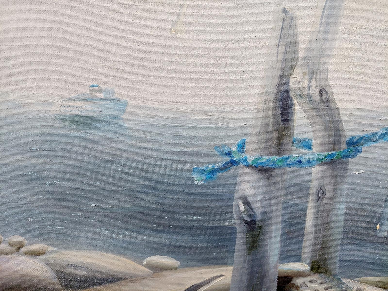 1997, toile, huile, 60 x 90 cm - Contemporain Painting par Ilona Gansovskaya