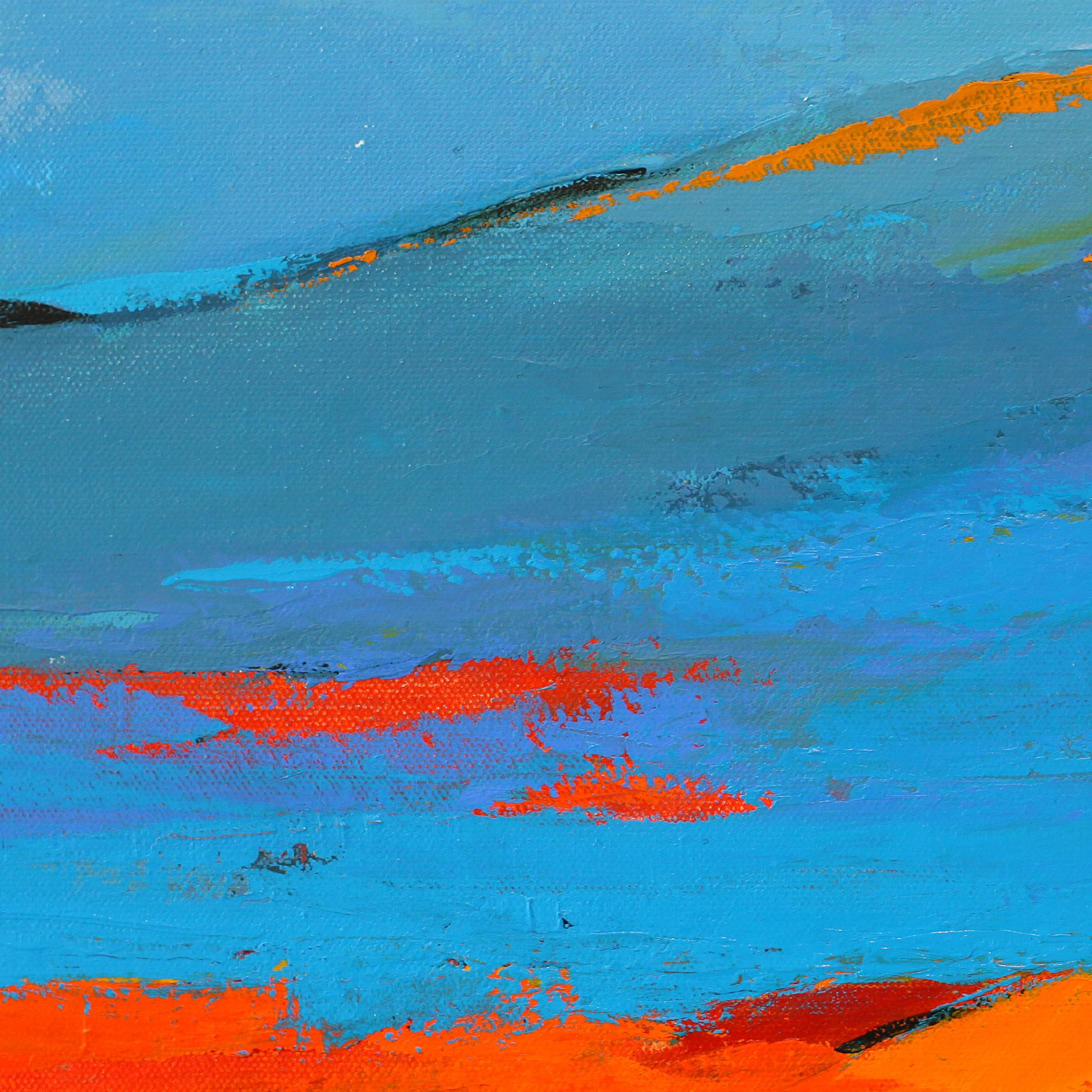Pittura di paesaggio espressionista astratto, 