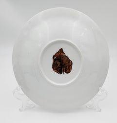 Plato decorado  (Porcelana, Letonia, Escultura, Textura lisa, Translucidez)