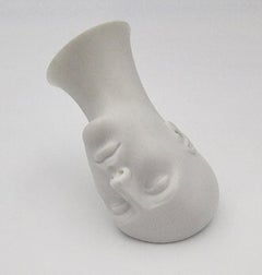 Female Head Vase (Porcelain, Latvia, Sculpture, Smooth Texture, Translucency)