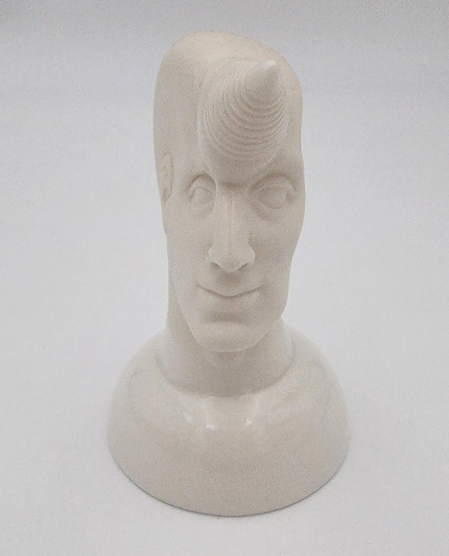 Ilona Romule
Male Head with Stylized Horn (Porcelain, Latvia, Sculpture, Smooth Texture, Translucent, White Gold)
Porcelain, Glaze
Year: 2000s
Size: 4.75x4x3in
COA provided
Ref.: 24802-1735

Tags: Porcelain, Latvia, Sculpture, Smooth Texture,
