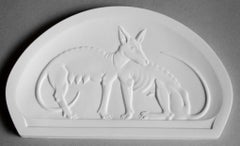 Rome wolfs  Bone porcelain, h 13, 5 cm