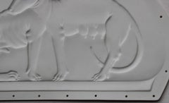 Rom-Wolken – negatives Relief  Lithophane, Knochenporzellan, ca. 13,7 cm