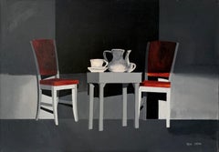 Interior - XXI Century, contemporary oil painting, Light & shadow contrasts