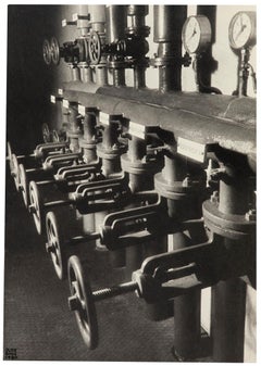 Heating Pipes In Basement, 1930