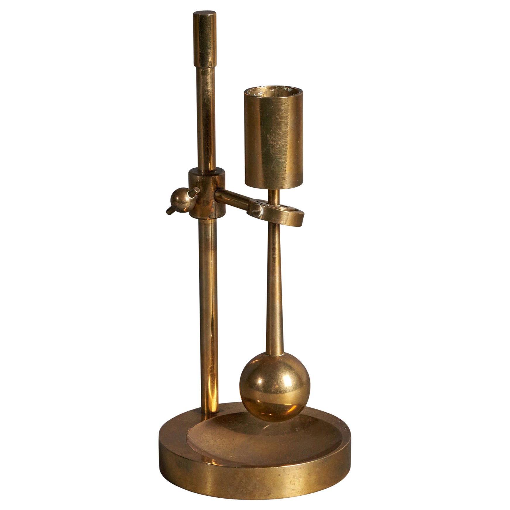 Ilse D. Ammonsen, Candlestick, Brass, Denmark, 1950s