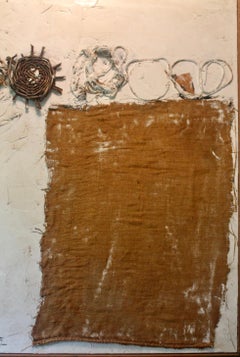 Ilse Getz (German American 1917-1992) Untitled 1962 Painting/Assemblage